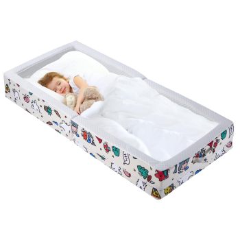 Portable & Foldable Toddler Travel Beds OEM Soft Foam Floor Mattress with Washable Cover