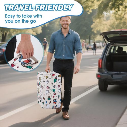 Portable & Foldable Toddler Travel Beds OEM Soft Foam Floor Mattress with Washable Cover