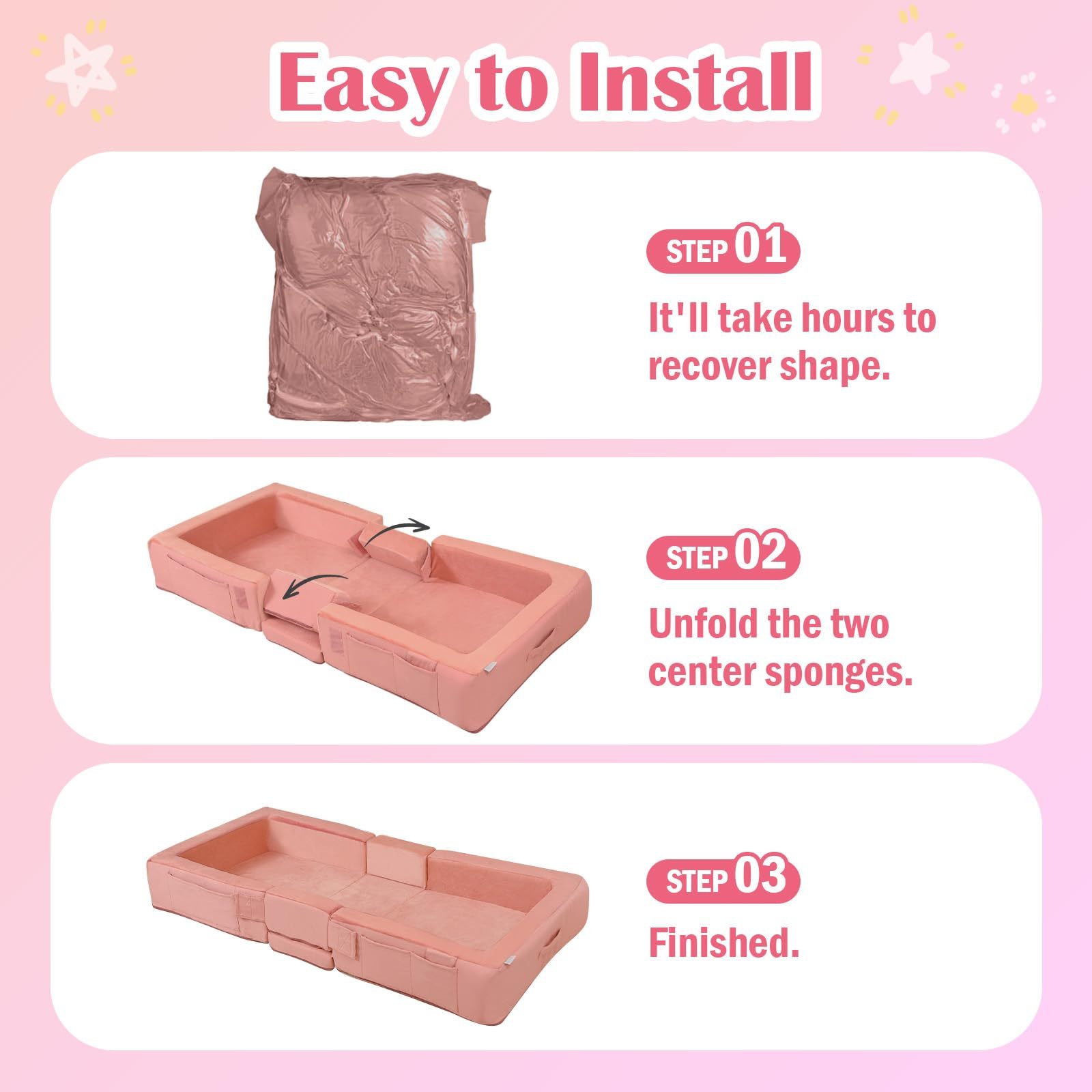 Interesting parameters of children's sofa