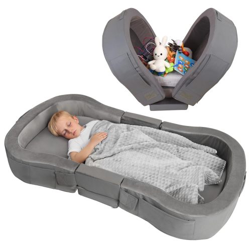 Custom OEM Toddler Travel Beds Foldable Portable Soft Foam Floor Bed for Living Room