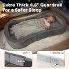 Custom OEM Toddler Travel Bed Foldable Portable Soft Foam Floor Bed for Living Room
