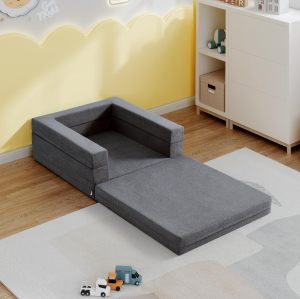 Professional Custom 3-in-1 Convertible Toddler Travel Bed Portable Foam Floor Sofa