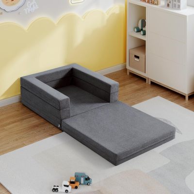 Professional Custom 3-in-1 Convertible Toddler Travel Bed Portable Foam Floor Sofa