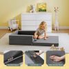 Professional Custom 3-in-1 Convertible Toddler Travel Bed Portable Foam Floor Sofa with Washable Cover