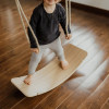 Professional Custom Wooden Swing and Balance Board 2-in-1 Kids Indoor Play Equipment