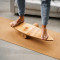 OEM Custom Wooden Balance Board Set with Cork Roll and Stand, Ideal for Beginners, Adults, and Kids
