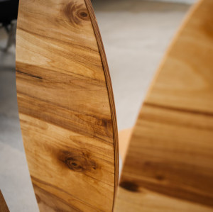 OEM Custom Wooden Balance Board Set with Cork Roll and Stand, Ideal for Beginners, Adults, and Kids