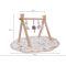 Montessori Wooden Baby Play Gym OEM Reversible Washable Mat with Hanging Toys for Newborns