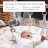 Montessori Wooden Baby Play Gym OEM Reversible Washable Mat with Hanging Toys for Newborns