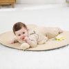4-in-1 Wooden Baby Play Gym and Activity Mat OEM Soft Cotton Tummy Time Mat with Detachable Toys for Sensory Development