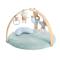Professional Custom Cozy Spot Reversible Duvet Baby Play Gym with Wooden Toy Bar for Newborns and Up