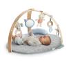 Professional Custom Cozy Spot Reversible Duvet Baby Play Gym with Wooden Toy Bar for Newborns and Up