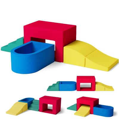 High-End Custom Foam Ball Pit Set with Leather Cover for Kids Home Play Area