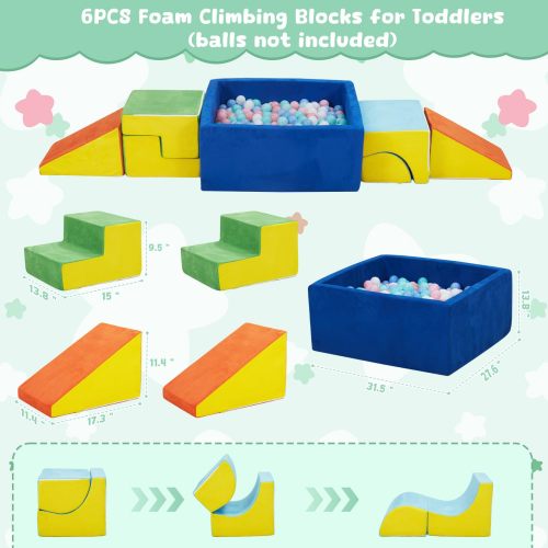 OEM Custom Colorful Foam Building Block Set for Kids Brain and Body Coordination Training