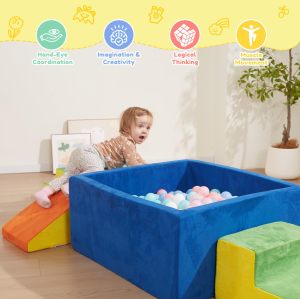 OEM Custom Colorful Foam Building Block Set for Kids Brain and Body Coordination Training