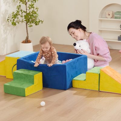 OEM Custom Colorful Foam Building Block Set for Kids Brain and Body Coordination Training