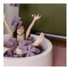 Premium Purple Foam Ball Pit Set with Petal-Shaped Soft Blocks for Kids Home Play Area