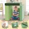 OEM Green Children Foam Couch Kids Moudular Sofa Set for Playroom and Home Use