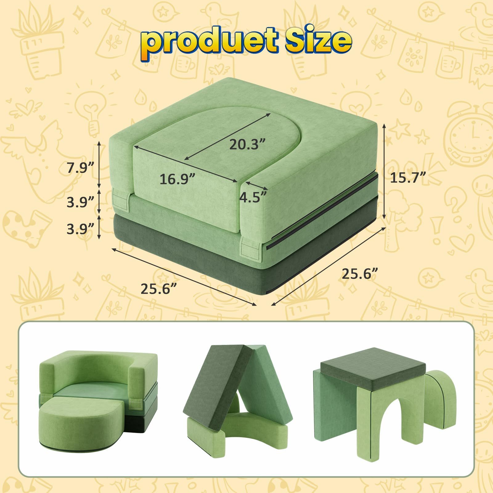 Sofa recliner length, width & height introduction