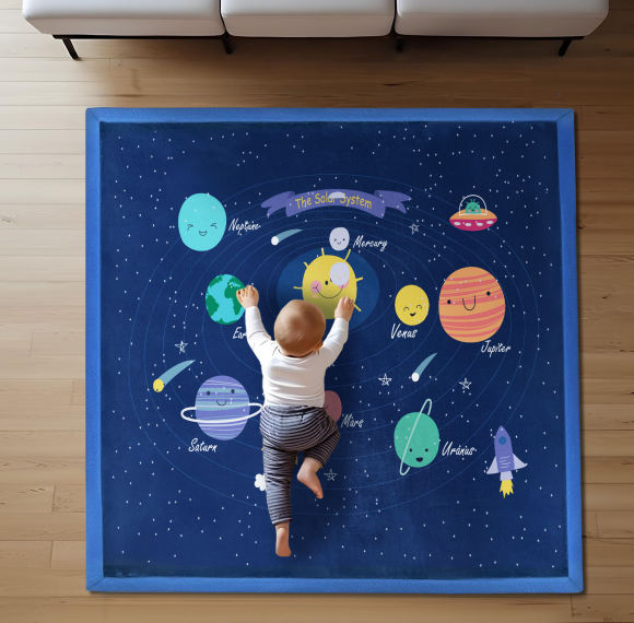Custom Kids Play Mat Soft Foam Floor Pad for Indoor Playroom