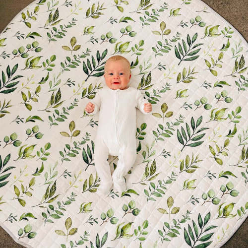 Custom Round Baby Playmat Soft Foam Circle Floor Mat for Infants