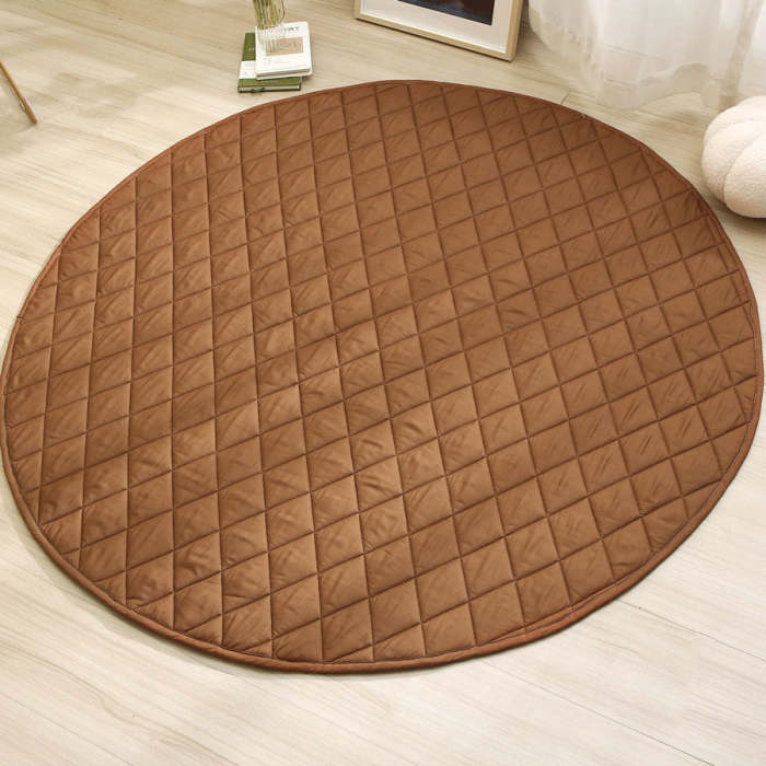 OEM Custom Round Baby Playmat Soft Foam Circle Floor Mat for Infants