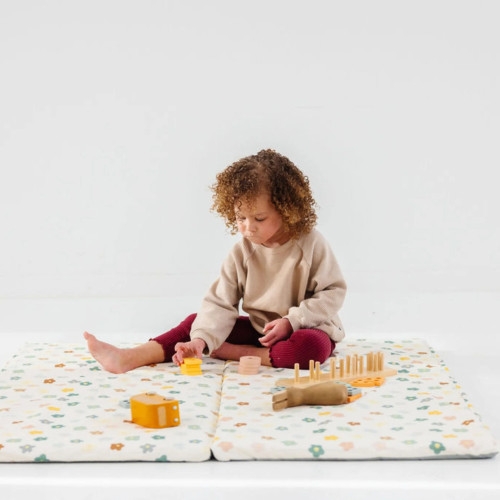 Easy-to-Clean Cotton Play Mat Soft Washable Kids Floor Pad
