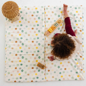 Easy-to-Clean Cotton Play Mat Soft Washable Kids Floor Pad