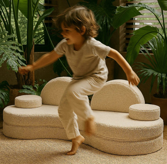 Custom Children’s Modular Sofa Soft Foam Kids Convertible Play Couch