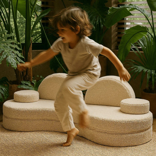 Custom Children’s Modular Sofa Soft Foam Kids Convertible Play Couch