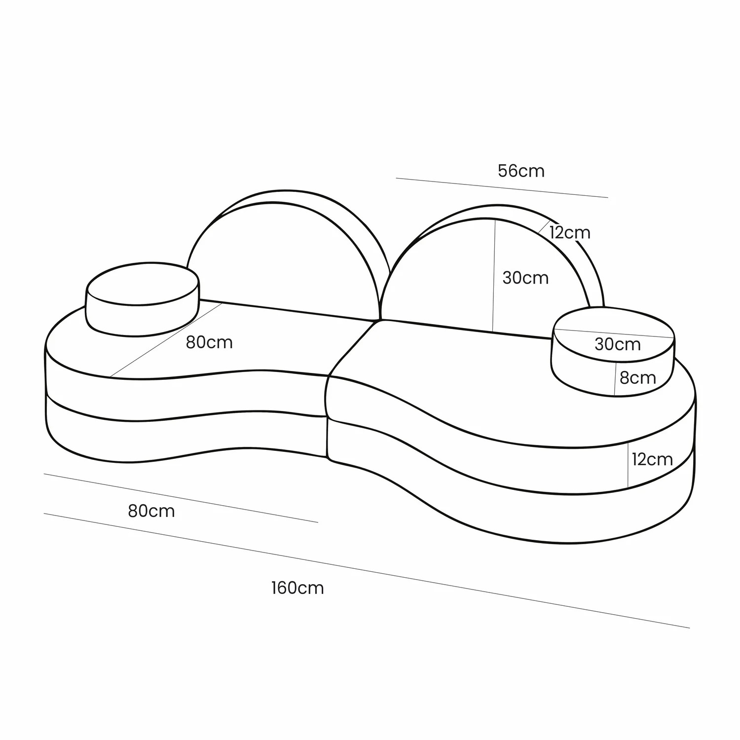 Sofa recliner length, width & height introduction