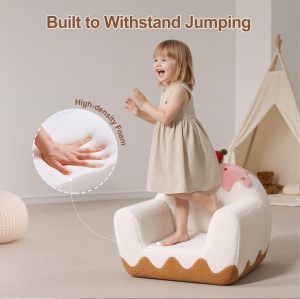 OEM Custom Kids Sofa Soft Foam Toddler Couch for Indoor Playroom