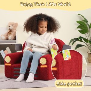 OEM Compressed Foam Kids Couch Soft Foldable Kids Sofa for Living Room