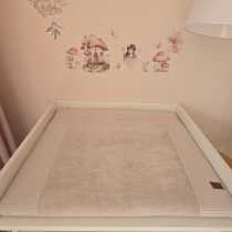 Custom Cotton Baby Changing Mat: Beige Travel Changing Pad