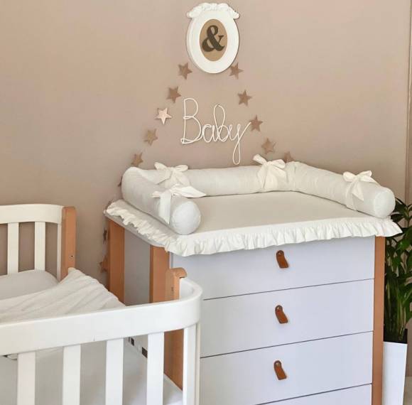 Custom Milk Cotton Baby Changing Pad with Removable Cover