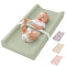 Custom Mini Baby Waterproof PU Foam Portable Baby Changing Pad with Safety Strap