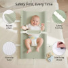 Custom Mini Baby Waterproof PU Foam Portable Baby Changing Pad with Safety Strap