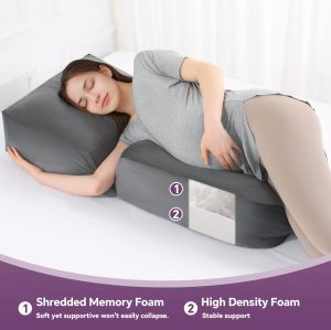 OEM Custom Pregnancy Pillow for Sleeping Maternity Massage Cushion Relieve Lower Back Pain