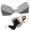 Custom Full Body Pregnancy Pillow Massage Type with Removable Cover Ergonomic Support for Back Belly Hips and Legs