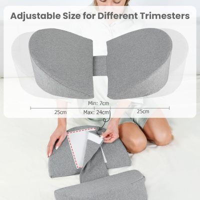 OEM Custom Pregnancy Pillow Full Body Sleeping Pillow with Removable Cover