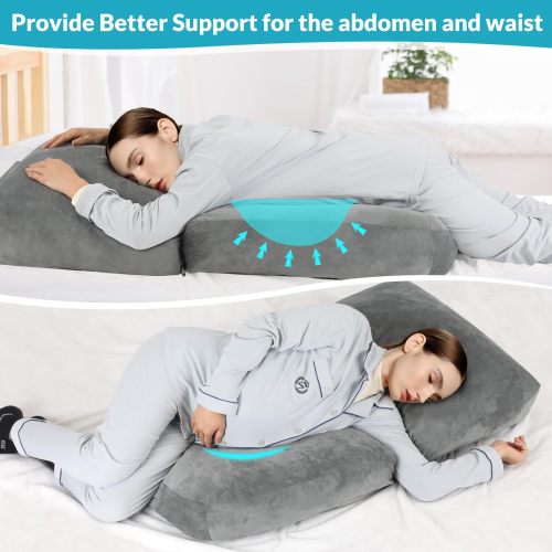 Custom 45 Inch Pregnancy Pillow Full Body Sleeping Pillow with Removable Cover