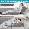Custom 45 Inch Pregnancy Pillow Full Body Sleeping Pillow with Removable Cover