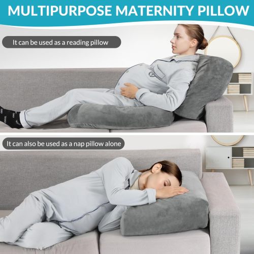 Custom 45 Inch Pregnancy Pillow Full Body Sleeping Pillow with Removable Cover