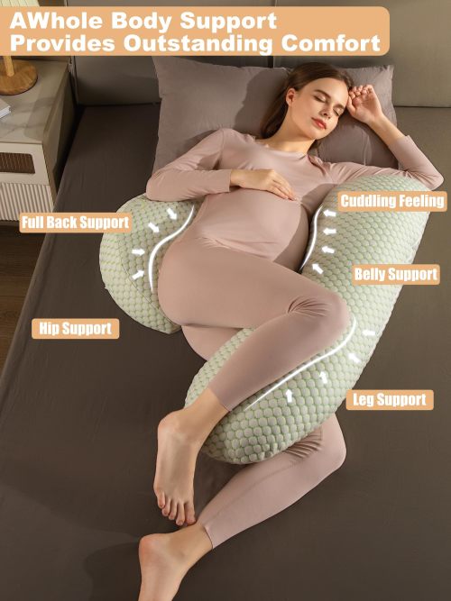 Custom Pregnancy Pillow for Sleeping Maternity Massage Cushion Relieve Lower Back Pain
