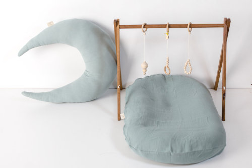 Moon Shape Honey Nursing Baby Pillow with Zipper for Breastfeeding OEM