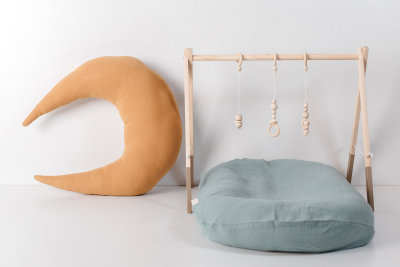 Moon Shape Honey Nursing Baby Pillow with Zipper for Breastfeeding OEM