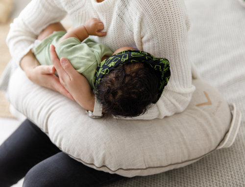 Custom Cotton Nursing Pillow Cover Organic Baby Feeding Support for Breastfeeding