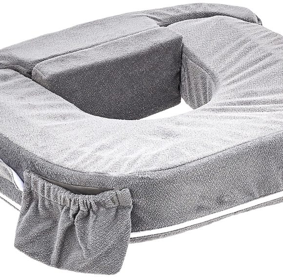 Custom Foam Nursing Pillow Cover Organic Baby Feeding Support for Breastfeeding