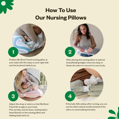 Custom Foam Nursing Pillow Cover Organic Baby Feeding Support for Breastfeeding
