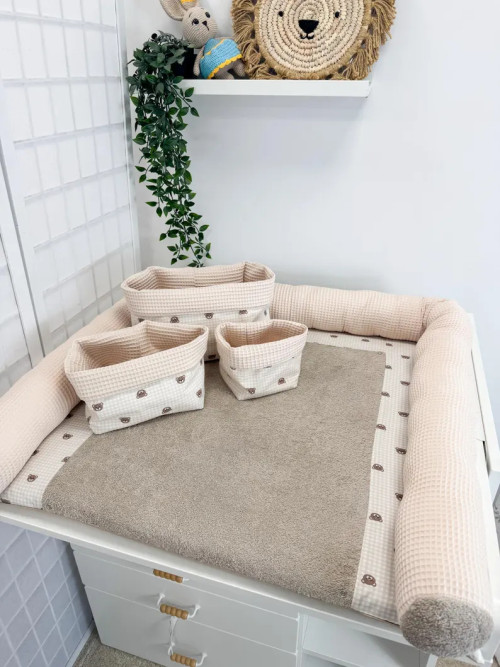 Custom Baby Diaper Changing Pad for Bed or Countertop with Removable Cover